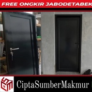 Pintu Kamar Mandi Aluminium ACP Full Panel Minimalis (Full Set)