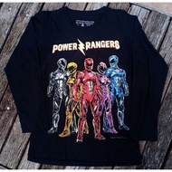 LSBT92 POWER RANGERS MIGHTY MORPHIN TEAM MOVIE COLLECTORS EDITION ORIGINAL BLACK TIMBER COTTON LONG 