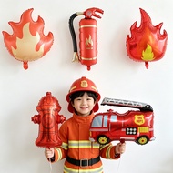New Style Fire Truck Theme Balloon Kindergarten Activity Balloon Fire Japanese Fire Truck Balloon KE