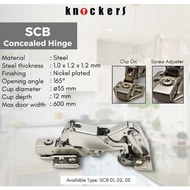 Knockers Crocodile Hinge/165 Degree Hinge/SCB/Concealed Hinge - Slow Motion/Soft Close