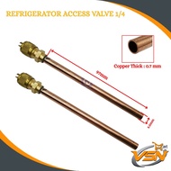 Access Valve 1/4" Refrigerator Access Valve Aircond Access Valve Peti Sejuk Spare Part