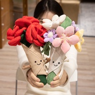 High quality cotton bouquet. Bouquet of cotton roses makes a meaningful gift for lovers and friends