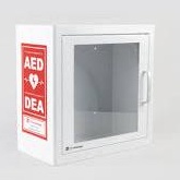 Universal Alarm AED Cabinet (Wall-MOunted) + 3D AED Metal Sign