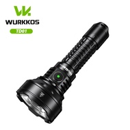 【New Release】Wurkkos TD01 Powerful 2200LM/1039M Tactical Flashlight, Waterproof IPX8 USB C Rechargea