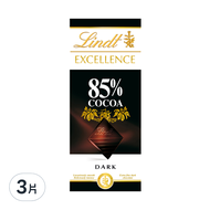 Lindt 瑞士蓮 極醇系列 85%巧克力片  100g  3片