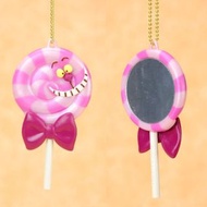 絕版 rement Disney Alice in wonderland cheshire cat 日本迪士尼 愛麗絲夢遊仙境 妙妙貓 波板糖造型 小鏡子掛飾
