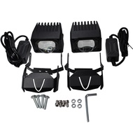 ส่งจากไทย SIMU 2ชิ้น 12V/24V 12D 6000K 12000LM LED สปอร์ตไลท์ สำหรับมอเตอร์ไซต์ รถยนต์ ไฟหน้ารถ LED 