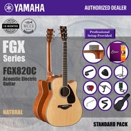 Yamaha FGX820C NT FGX Series Solid Top Cutaway Acoustic Electric Guitar 41" - Natural