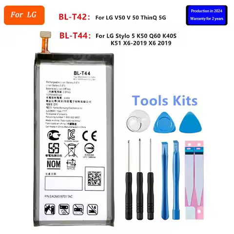 Brand New Battery BL-T42 BL-T44 For LG V50 ThinQ 5G LM-V500 V500N V500EM V500XM Stylo 5 K50 Q60 K40S