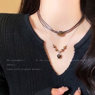 Zanea - Single Layer Necklace Simple Aesthetic Fashion Korean Style Hijab Necklace Trendy By Ohellow