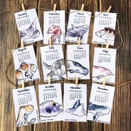 2021 魚七分布月曆