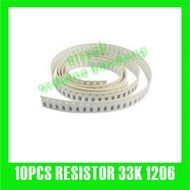 10pcs resistor 33K ohm 1206 smd chip 33K ohm tolerance 1% 1/ 4watt