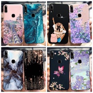 For Vivo V9 Case V9 Youth Soft Cover Fashion Flower Marble Painted Silicone TPU Phone Case For Vivo Y85 VivoV9 V 9 Casing