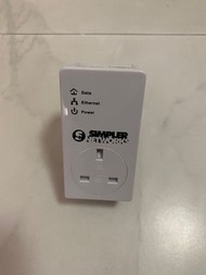 Powerline Homeplug adapter with pass through