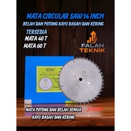 MATA KYK Circular Saw BLADE 14" inch 350mm 40 and 60 Teeth TCT For Wood SAW BLADE