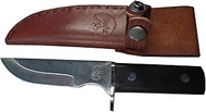 EDC Knife with sheath | belt knife | Burls signature brand knives (Knife B (Richlite) with Brown She