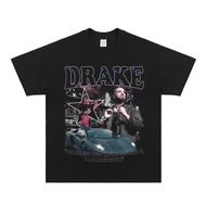 2025 Summer New Vintage Drake T-shirt Vintage Drake Rap Fashion Women American Casual Short Sleeve T