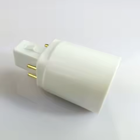 G24 to E27 Adapter G24Q 4P Pin to E27 E26 Lamp Light Bulb Lamp Adapter Converter Holder Lamp Base Co