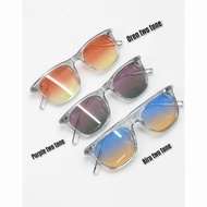 KNOCKAROUND cermin mata two tone transparent spec unisex uva400 black spec