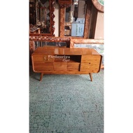 TSA- Buffet Bufet Bifet TV Meja TV Kayu Jati Perhutani Grade A Minimalis Antik Jepara Mebel Laci 2 L
