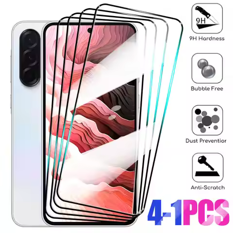 4-1 PCS Tempered Glass for Samsung Galaxy A56 A36 A26 A16 5G A06 Screen Protector Film For Samsung A