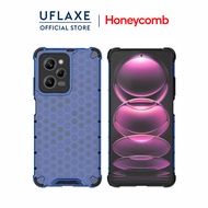 UFLAXE Honeycomb Shockproof Hard Case for Xiaomi Redmi Note 12 12S / Redmi Note 12 Pro Plus 5G / Note 12 Turbo 5G Full Protection Clear Translucent Case Durable Back Cover anti-shock Protective Casing