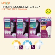 PHILIPS SceneSwitch E27 LED Bulb 2 / 3 Tone Step Dimming Light Bulb