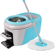 Microfiber Spin Mop &amp; Bucket Set 360° Rotation Home Floor Cleaning System Spinning Mop Household Mop Bucket Decoration