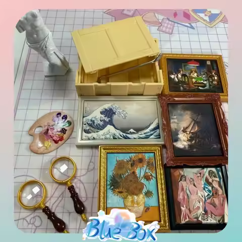 ZURU 5 Surprise Mini Brands Create Mini Masterpieces Capsule Micro Art Kit Miniature Paintings Frame