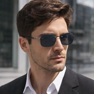 Luxury Rimless Square Sunglasses Uv400 Metal Frame Retro Tinted Lens Unisex