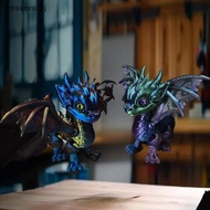 yosunrui5j] 3D Printed Articulated Dragon Wings Tail Western Dragon Retracted Moved Ornament Model F