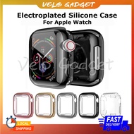 Electroplated Silicone Case For iWatch SE3 / 9 / 8 / 7 / SE2 / 6 / SE / 5 / 4  45mm 44mm 41mm 40mm P
