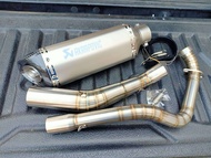 ชุดท่อ YAMAHA Exciter 155VVA(เอ็กซ์ไซเตอร์155 วีวีเอ)ผลิตจากแสตนเลสเกรด 304 อย่างดีสวม 2 นิ้ว(51 มม.