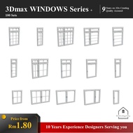 [3Ds max 35 Windows Models] Chair Model / 3Ds Model / Furniture Detail 3D Model / 3Dmax / Vray/ Upda
