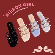 Rarin [ Ribbon Girl ] รองเท้าแตะพื้นนุ่ม เกาหลี เกาใจ~🎀
