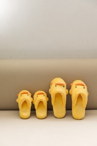PiyoPiyo 黃色小鴨 萌鴨毛絨手工拖鞋
