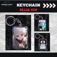 GANTUNGAN Hunter x Hunter Killua Anime Acrylic Keychain / Cool Wanted Killua Keychain - HxH Card