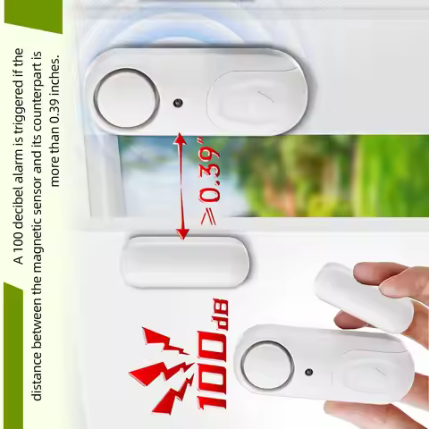 Wireless Door & Window Alarm, Door Window Sensor Alarm System Siren for Cabinets, Homes and Office B