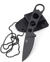 Sanrenmu 7130 Straight Fixed Blade Knife with Sheath 8Cr14Mov Stainless Steel Blade Handle(Black)