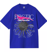T-shirt Boxy - Opinion  - Kaos Hitam - Hectic Cotton round neck Multiple sizes available