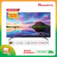 Aconatic LED WebOS TV (WEE 2.0 ) 4K UHD HDR Smart TV สมาร์ททีวี ขนาด 50 นิ้ว รุ่น 50US200AN (รับประก