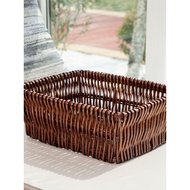 Storage Storage Basket Rattan Fruit Basket Wicker Basket Snack Basket Frame Woven Storage Basket Fab