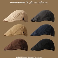 Forward Cap Solid Color Lomb Newsboy Cap Ladies Beret Male Cap _ Meiyunyun Department Store