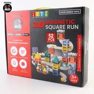 [SG] Okiedog EZLINK Magnetic Square Run 52pcs - Educational Magnetic Toys (STEM)