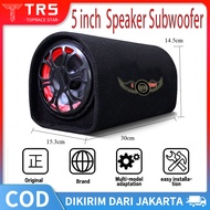 (Dikirim Dari Jakarta) CROWN Speaker Advance Subwoofer 5 Inch 12V 220V - Speaker Kecil Kartu Bluetooth Nirkabel Berdaya Tinggi - Bagian Bawah Datar Bulat - Untuk Radio Karaoke Salon Mendengarkan Musik