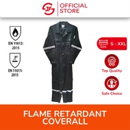 Fr Coverall/Flame Retardant Coverall/Heavy Duty 300Gsm/Dark Green 100% Coverall