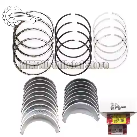 3L Crankshaft Bearing Connecting Rod Bearing Piston Ring for Toyota LAND CRUISER BUNDERA HILUX HIACE