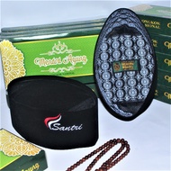 Songkok Santri Hitam Terbaru Peci Pria Anak Dan Dewasa Motif Bordir Logo Santri Salafi Tinggi 9