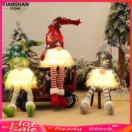 [TSS]☃Christmas Gnome Pendant with Warm White LED Lights Long Beard Christmas Gnome Home Tabletop De