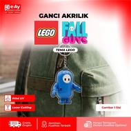 Premium Acrylic DurableKeychain – LEGO X FALL GUYS Acrylic KEYCHAIN | Eayadvertising